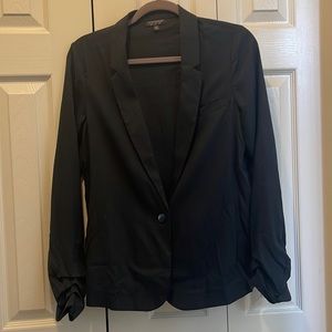 Black Topshop Linen Blazer